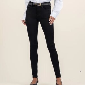 KUT Sleek Black High-Waisted Skinny Jeans